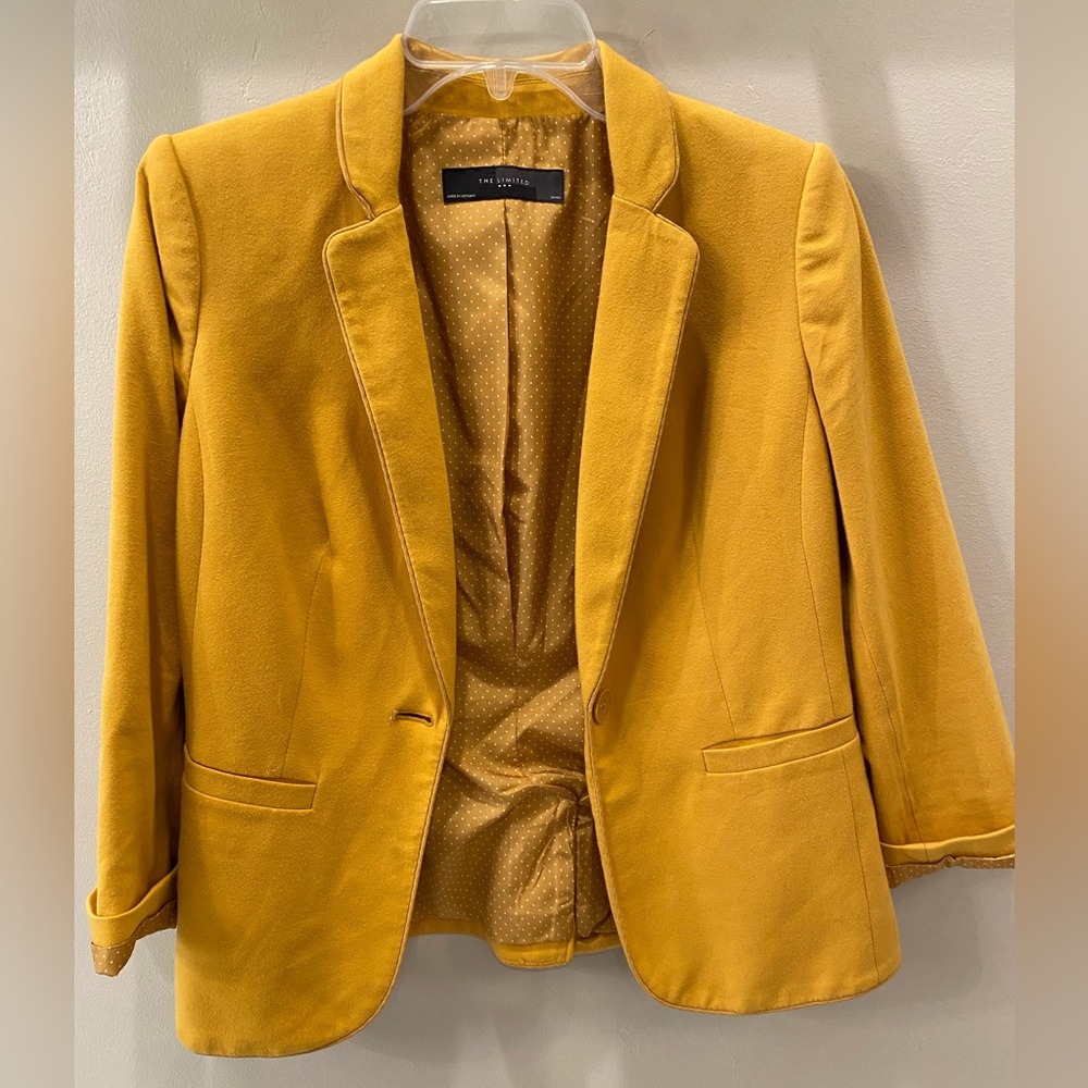 The Limited mustard jacket